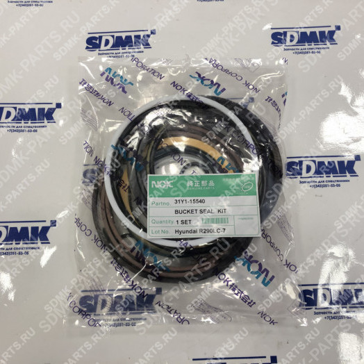 Ремкомплект гидроцилиндра ковша HYUNDAI R290LC-7 31Y1-15540