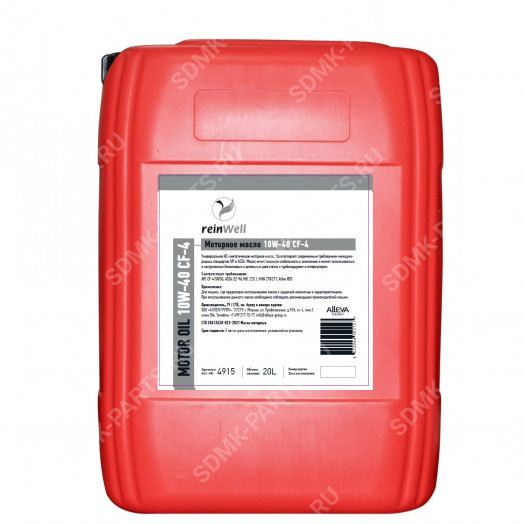 Моторное масло ReinWell 10W-40 CF-4, 20л